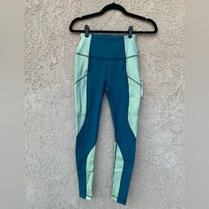NWT Free People FP Movement Hardio Cardio Yoga Pants Leggings w/Pockets Teal Gr.